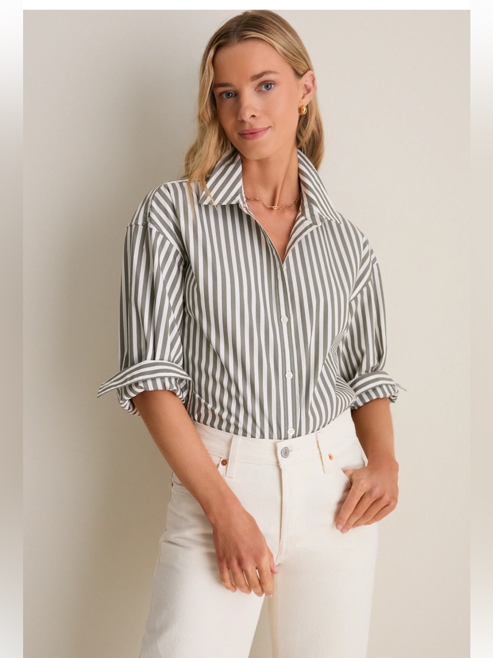 TUCKERNUCK Jardin Stripe Wexler Button Down NWT